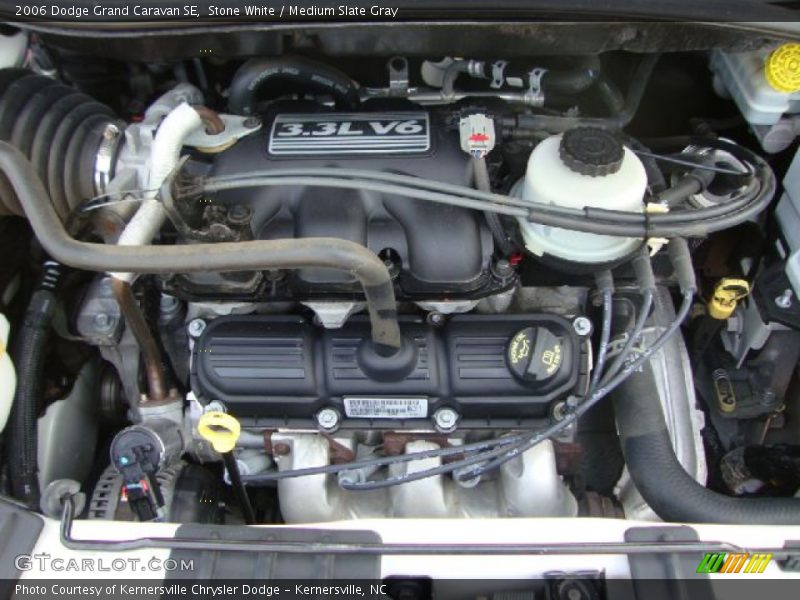 Stone White / Medium Slate Gray 2006 Dodge Grand Caravan SE
