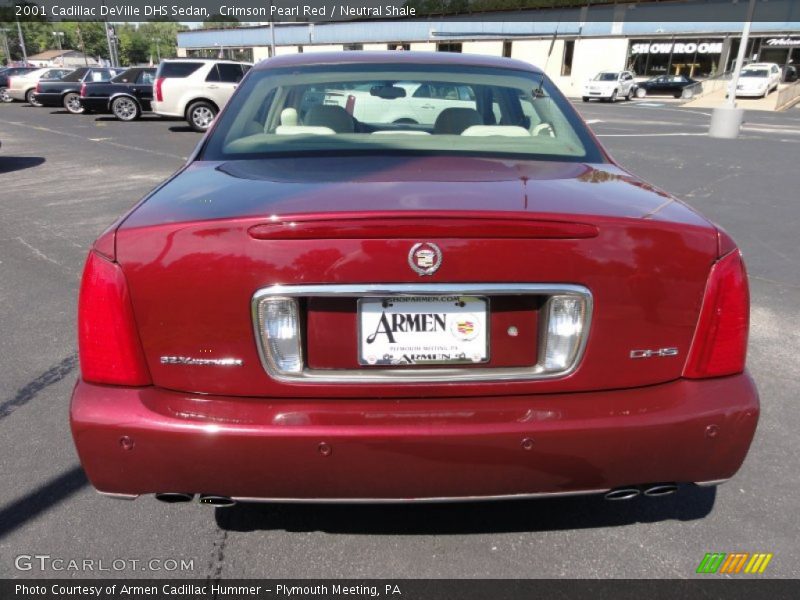 Crimson Pearl Red / Neutral Shale 2001 Cadillac DeVille DHS Sedan