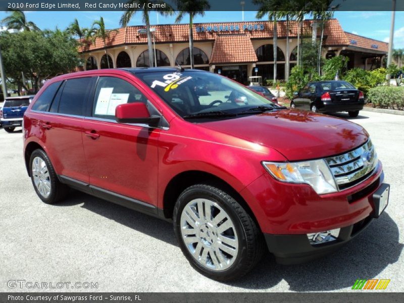 Red Candy Metallic / Camel 2010 Ford Edge Limited