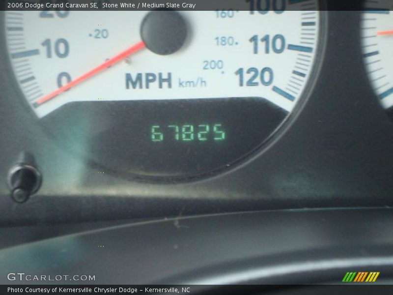 Stone White / Medium Slate Gray 2006 Dodge Grand Caravan SE