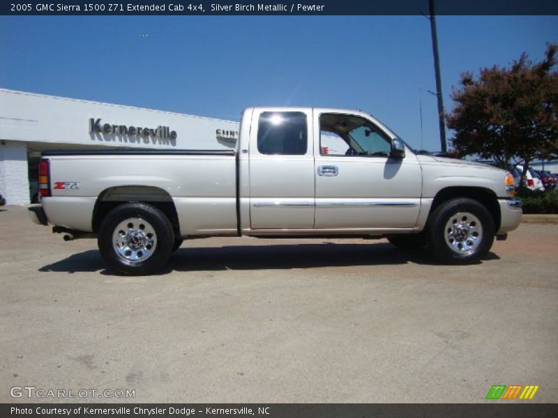 Silver Birch Metallic / Pewter 2005 GMC Sierra 1500 Z71 Extended Cab 4x4