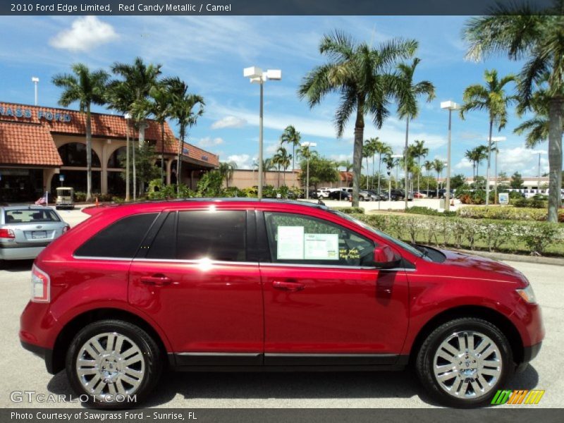 Red Candy Metallic / Camel 2010 Ford Edge Limited