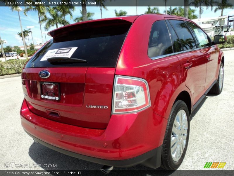 Red Candy Metallic / Camel 2010 Ford Edge Limited