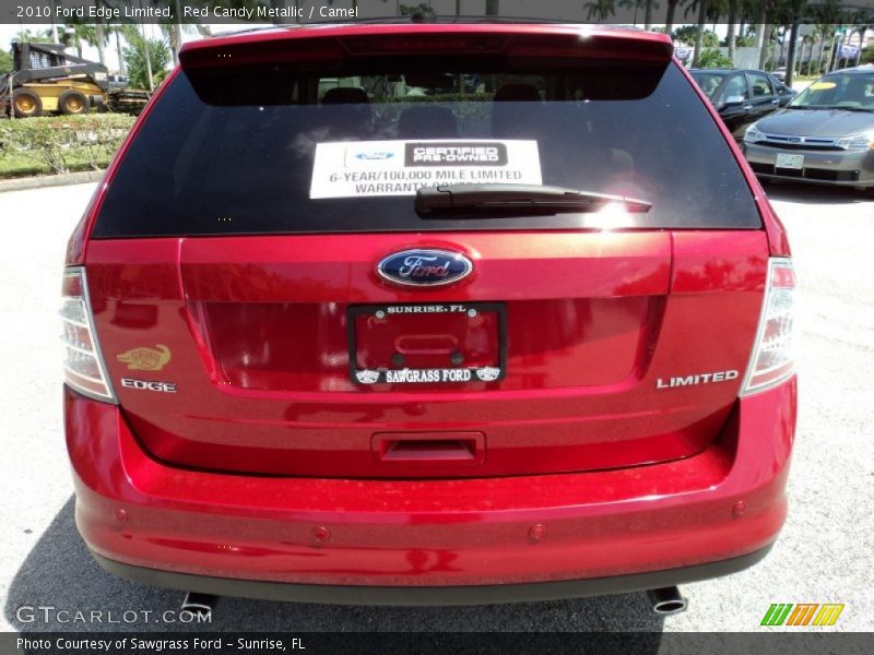 Red Candy Metallic / Camel 2010 Ford Edge Limited