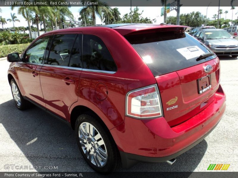 Red Candy Metallic / Camel 2010 Ford Edge Limited