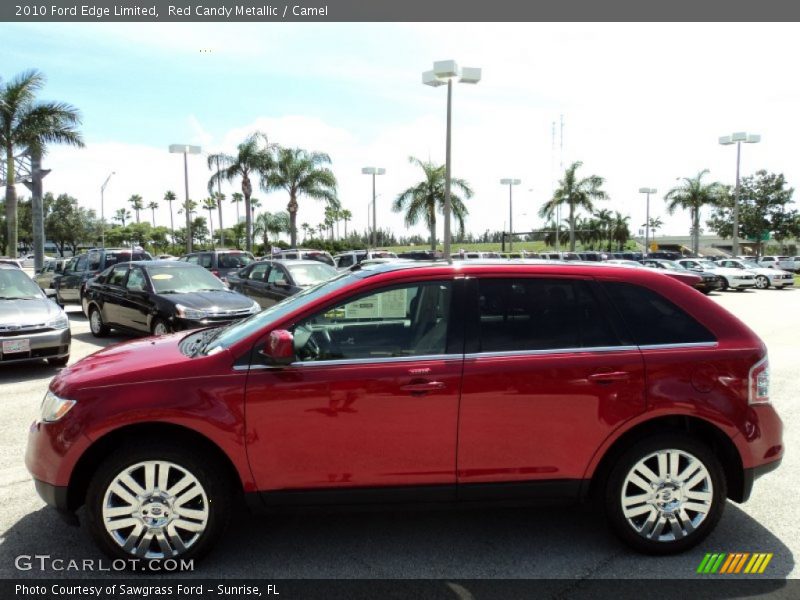 Red Candy Metallic / Camel 2010 Ford Edge Limited
