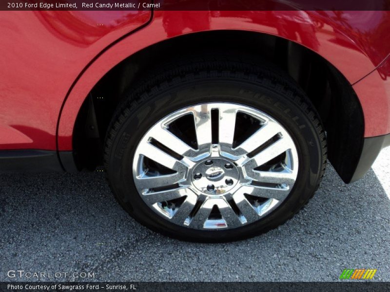 Red Candy Metallic / Camel 2010 Ford Edge Limited