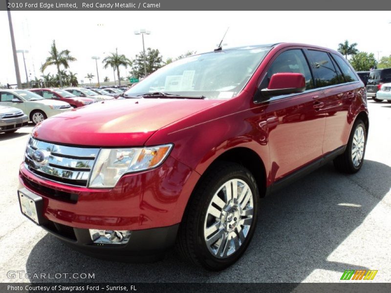 Red Candy Metallic / Camel 2010 Ford Edge Limited