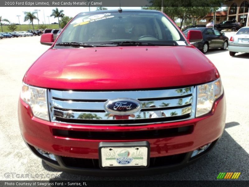 Red Candy Metallic / Camel 2010 Ford Edge Limited