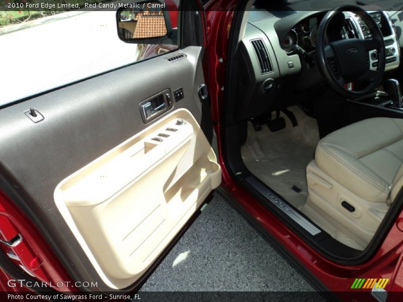 Red Candy Metallic / Camel 2010 Ford Edge Limited