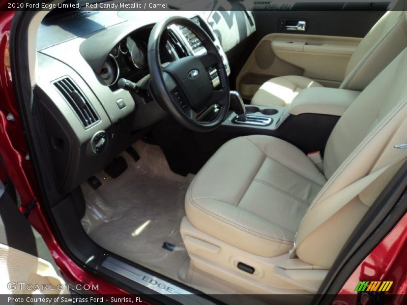 Red Candy Metallic / Camel 2010 Ford Edge Limited