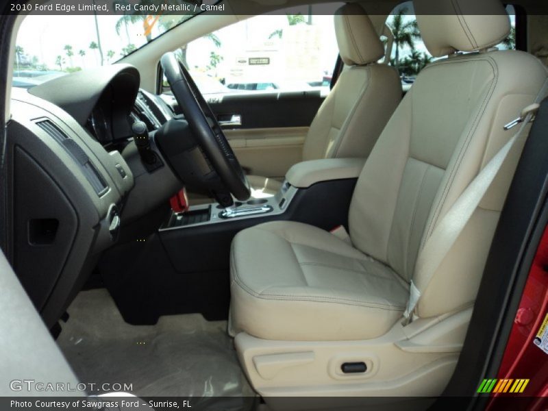 Red Candy Metallic / Camel 2010 Ford Edge Limited