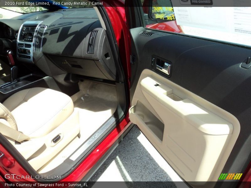Red Candy Metallic / Camel 2010 Ford Edge Limited