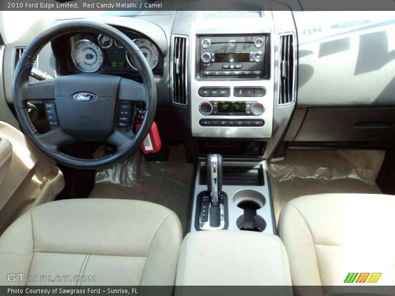 Red Candy Metallic / Camel 2010 Ford Edge Limited