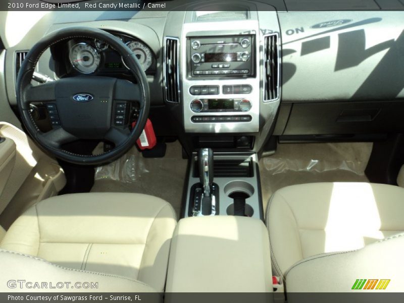 Red Candy Metallic / Camel 2010 Ford Edge Limited