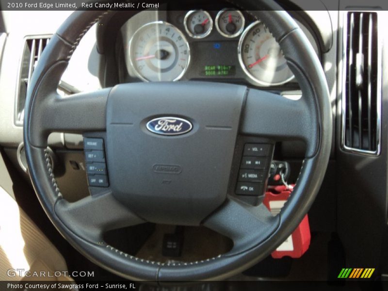 Red Candy Metallic / Camel 2010 Ford Edge Limited