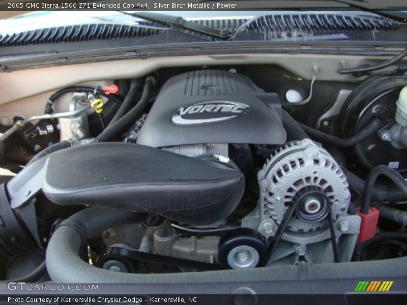 Silver Birch Metallic / Pewter 2005 GMC Sierra 1500 Z71 Extended Cab 4x4