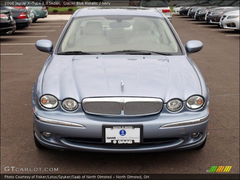 Glacier Blue Metallic / Ivory 2008 Jaguar X-Type 3.0 Sedan
