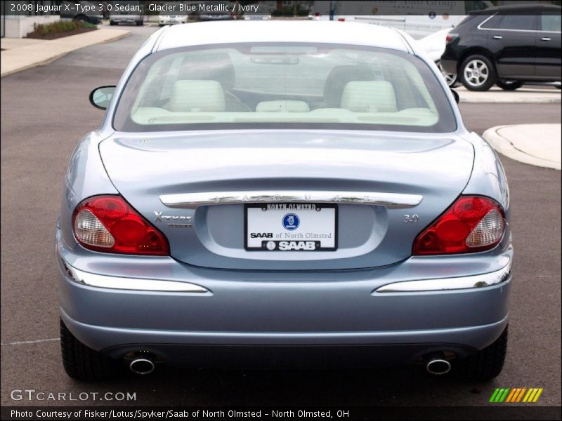 Glacier Blue Metallic / Ivory 2008 Jaguar X-Type 3.0 Sedan