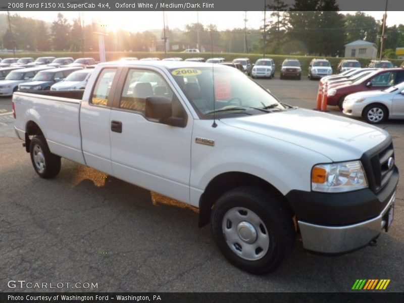 Oxford White / Medium/Dark Flint 2008 Ford F150 XL SuperCab 4x4