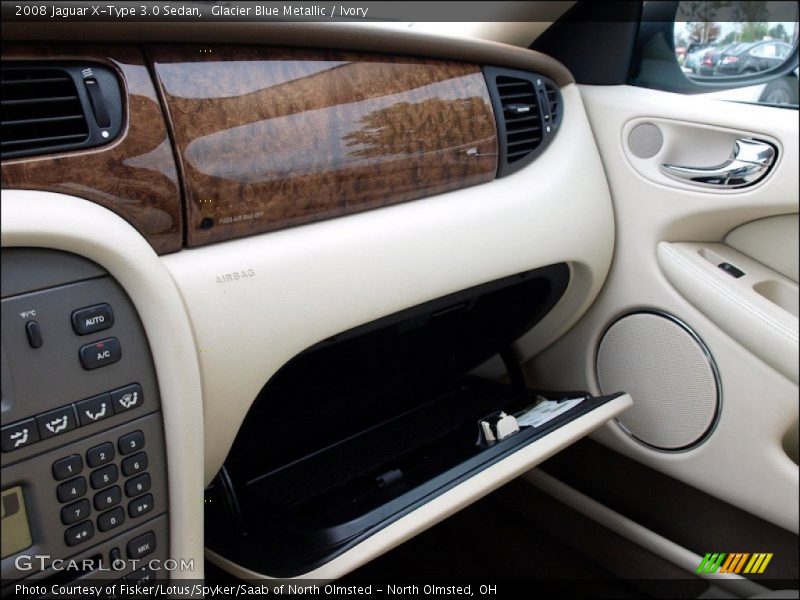 Glacier Blue Metallic / Ivory 2008 Jaguar X-Type 3.0 Sedan
