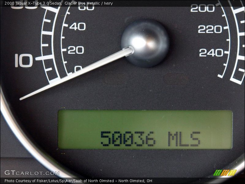 Glacier Blue Metallic / Ivory 2008 Jaguar X-Type 3.0 Sedan
