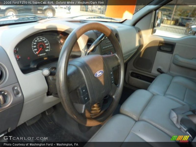 Oxford White / Medium/Dark Flint 2008 Ford F150 XL SuperCab 4x4