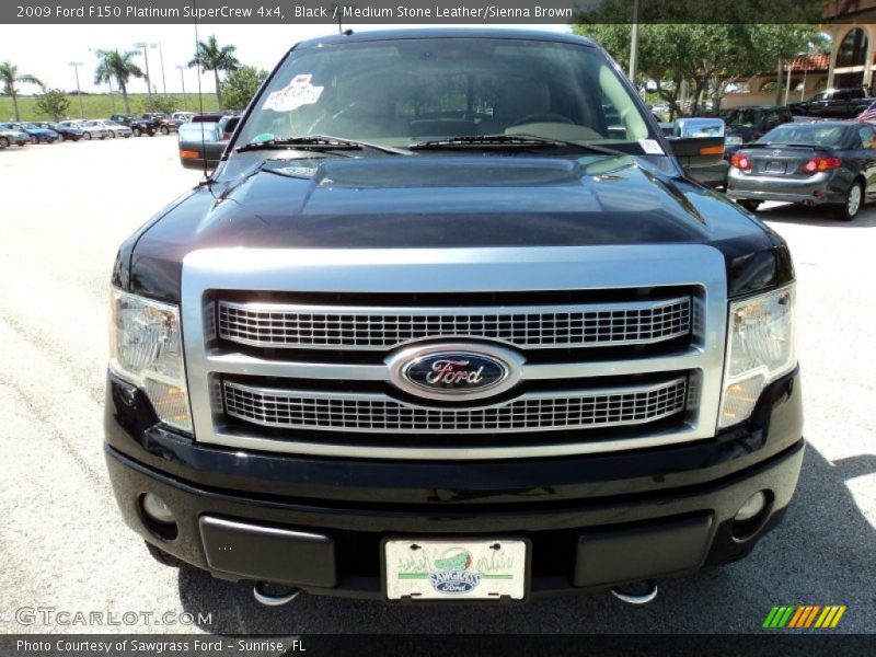 Black / Medium Stone Leather/Sienna Brown 2009 Ford F150 Platinum SuperCrew 4x4