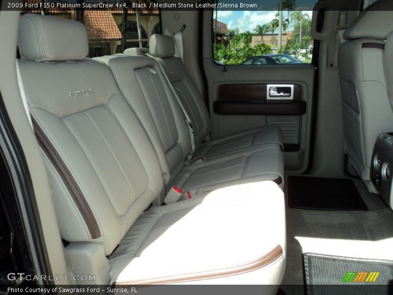 Black / Medium Stone Leather/Sienna Brown 2009 Ford F150 Platinum SuperCrew 4x4
