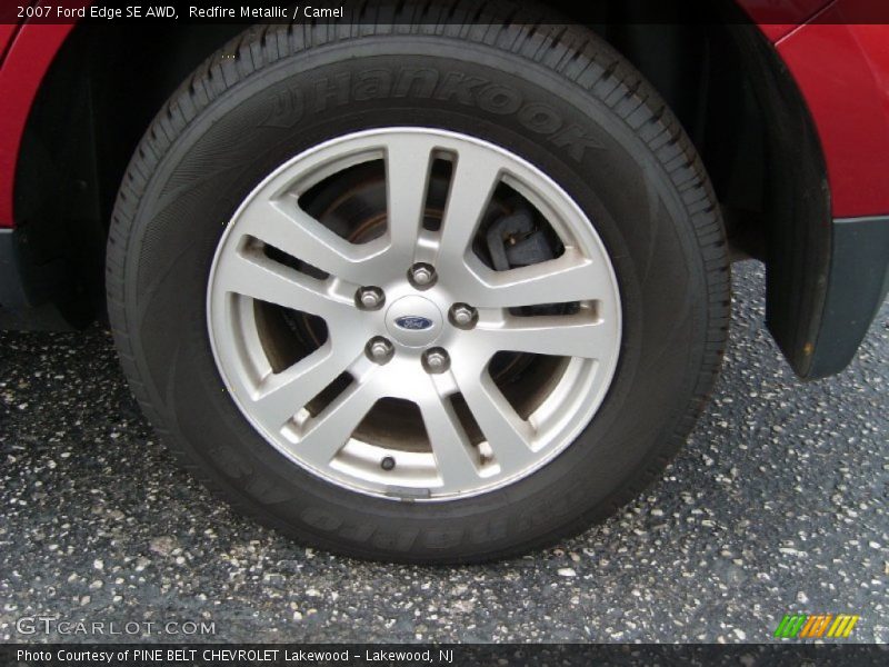 Redfire Metallic / Camel 2007 Ford Edge SE AWD