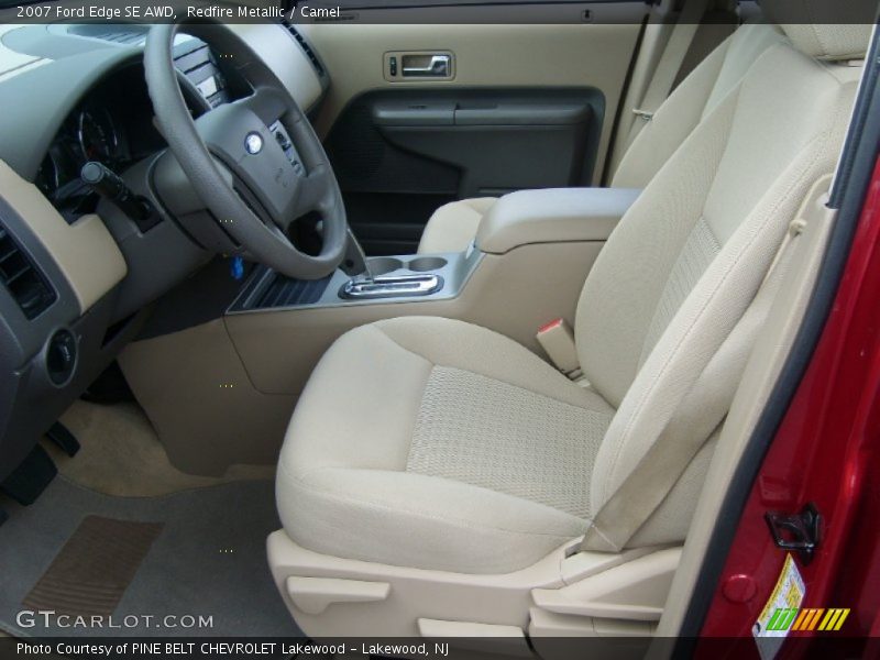 Redfire Metallic / Camel 2007 Ford Edge SE AWD