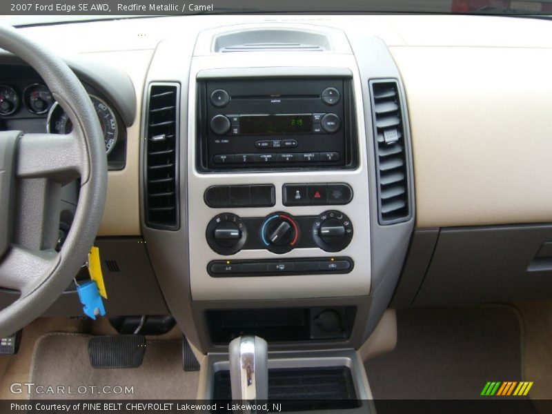 Redfire Metallic / Camel 2007 Ford Edge SE AWD