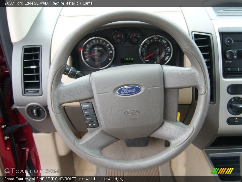 Redfire Metallic / Camel 2007 Ford Edge SE AWD