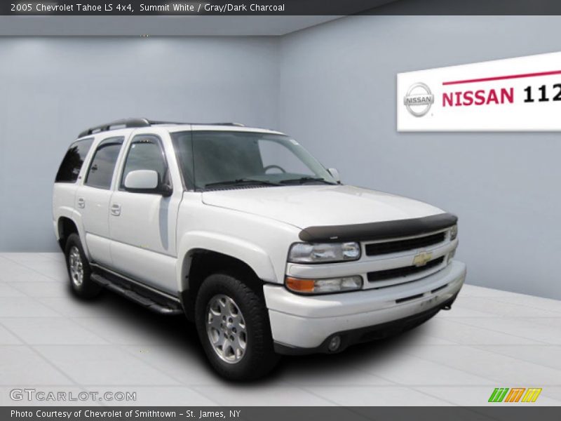 Summit White / Gray/Dark Charcoal 2005 Chevrolet Tahoe LS 4x4