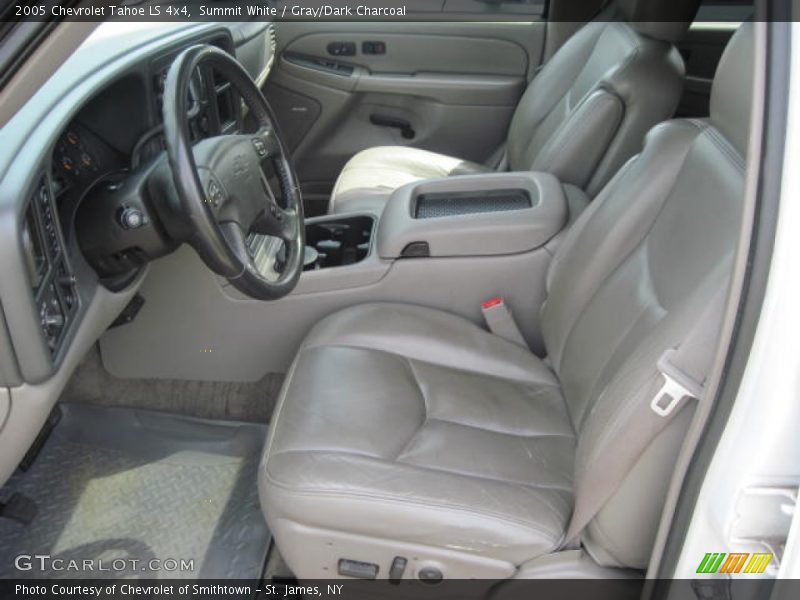 Summit White / Gray/Dark Charcoal 2005 Chevrolet Tahoe LS 4x4