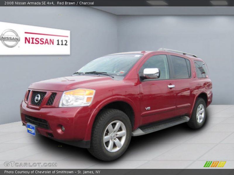 Red Brawn / Charcoal 2008 Nissan Armada SE 4x4