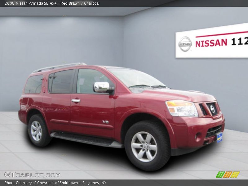 Red Brawn / Charcoal 2008 Nissan Armada SE 4x4