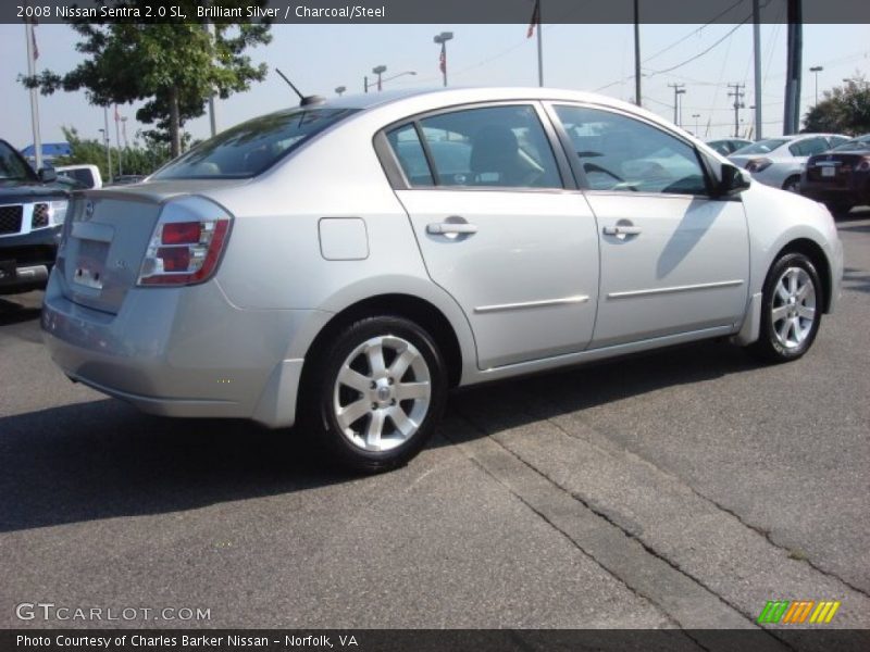 Brilliant Silver / Charcoal/Steel 2008 Nissan Sentra 2.0 SL