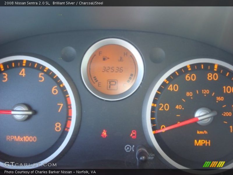 Brilliant Silver / Charcoal/Steel 2008 Nissan Sentra 2.0 SL