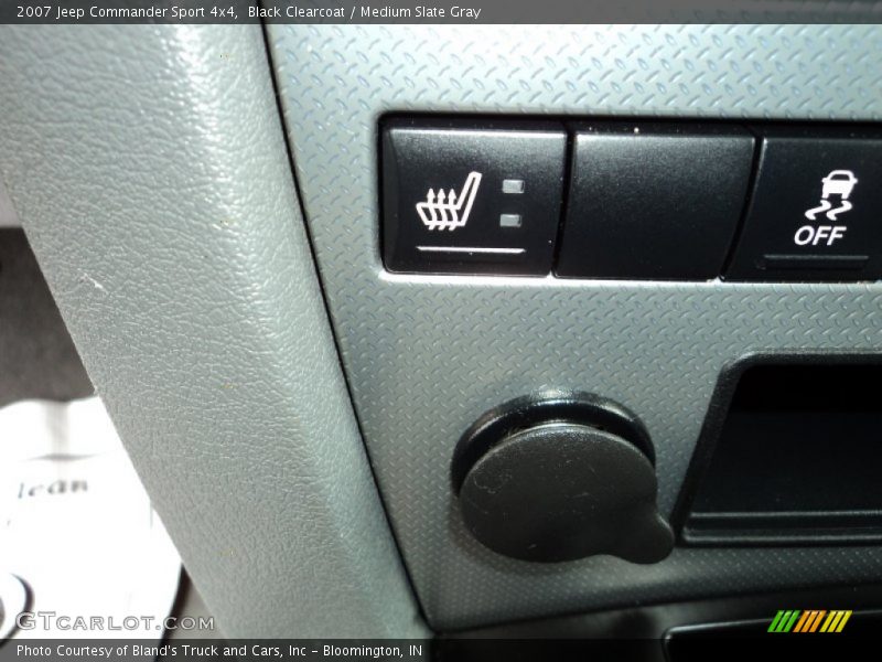 Black Clearcoat / Medium Slate Gray 2007 Jeep Commander Sport 4x4