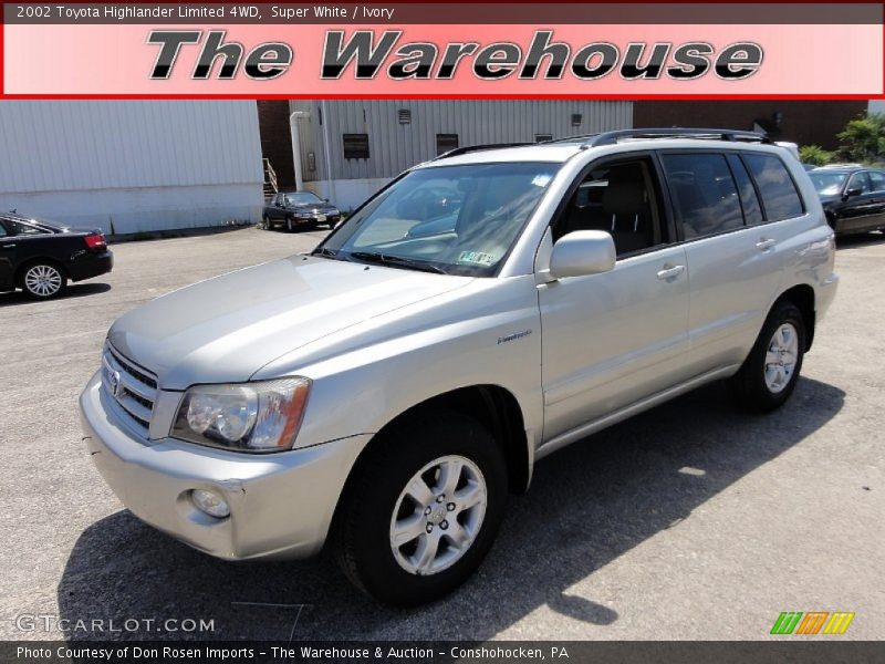 Super White / Ivory 2002 Toyota Highlander Limited 4WD