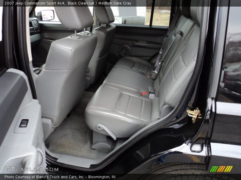 Black Clearcoat / Medium Slate Gray 2007 Jeep Commander Sport 4x4