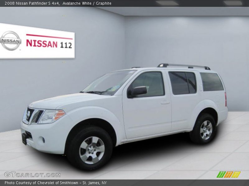 Avalanche White / Graphite 2008 Nissan Pathfinder S 4x4