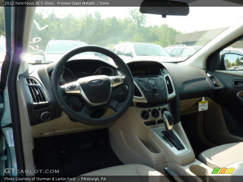 Frosted Glass Metallic / Stone 2012 Ford Focus SE 5-Door