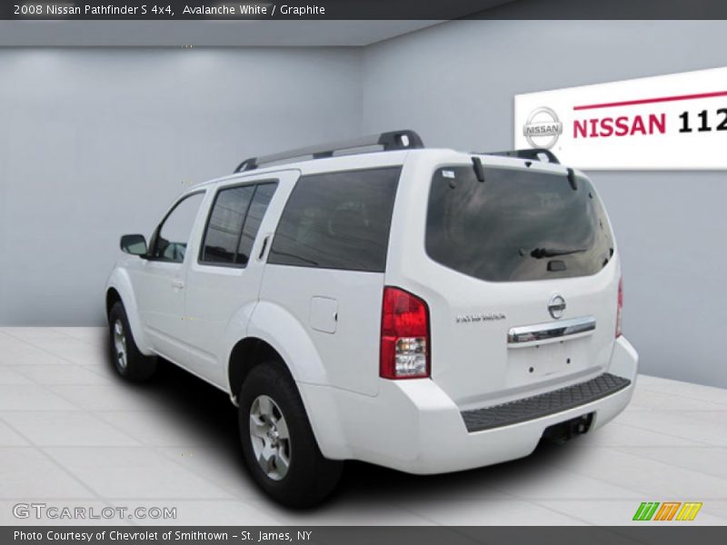 Avalanche White / Graphite 2008 Nissan Pathfinder S 4x4