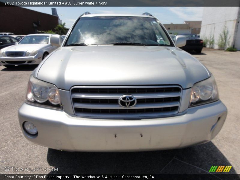 Super White / Ivory 2002 Toyota Highlander Limited 4WD