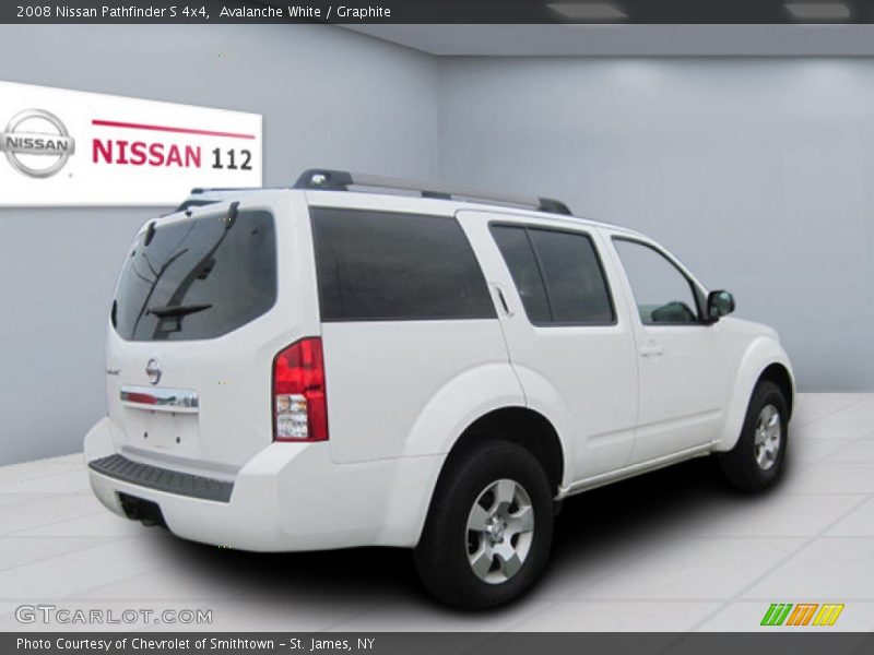 Avalanche White / Graphite 2008 Nissan Pathfinder S 4x4