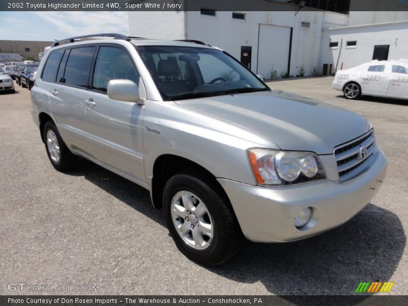 Super White / Ivory 2002 Toyota Highlander Limited 4WD