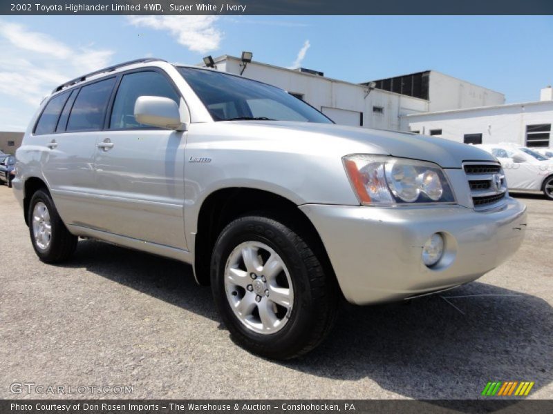 Super White / Ivory 2002 Toyota Highlander Limited 4WD
