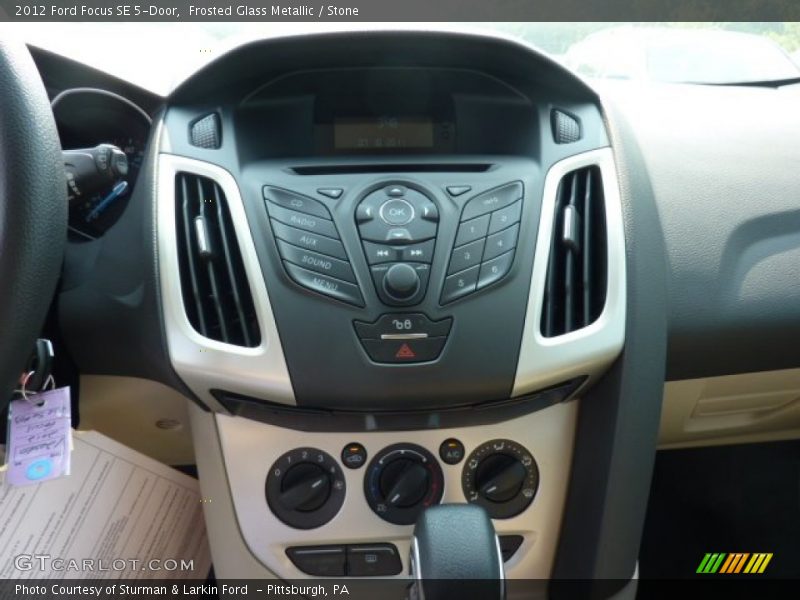 Frosted Glass Metallic / Stone 2012 Ford Focus SE 5-Door